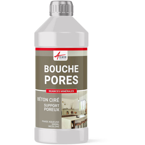 Arcane Industries – Bouche pores pour béton 500 ml – Imperméabilisant pour murs et sols poreux – Application à l'aide d'un manchon microfibres