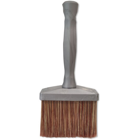 Arcane Industries – Brosse à chauler pour peinture et argile – Poils synthétiques denses – Manche ergonomique 10 cm – Plastique rigide antidérapant