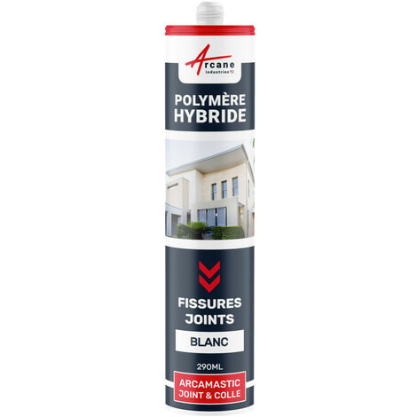 Arcane Industries – Mastic d'étanchéité polymère hybride 290 ml – Joint extérieur pour béton – Résistance UV et élasticité supérieure – Application facile