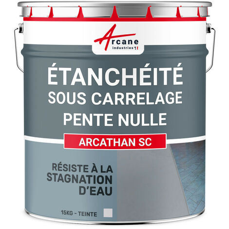 Arcane Industries – Résine d'étanchéité sous carrelage 15 kg – Pour surfaces à pente nulle – Application rouleau ou pinceau – Faible teneur en COV