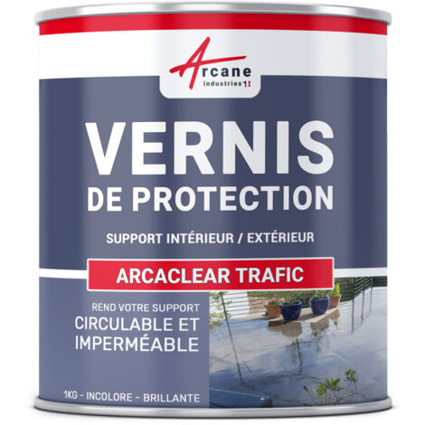 Arcane Industries – Résine polyuréthane transparente 1 kg – Finition circulable et étanche – Protection contre humidité et agressions mécaniques