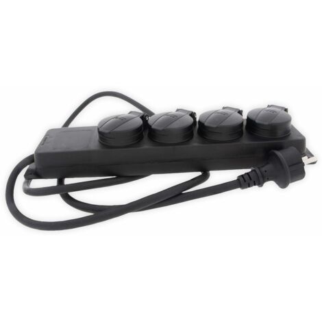 Arcas Outdoor Steckdosenleiste 4-fach, 2 m, 3800W, IP44