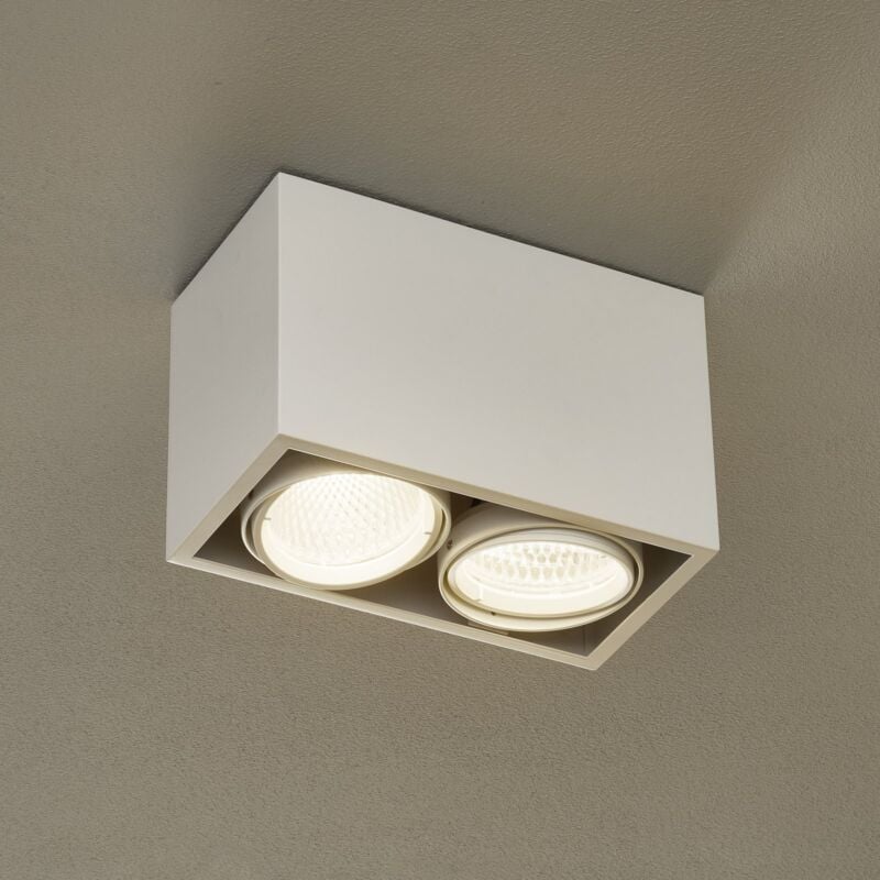 

Arcchio Cirdan plafón LED, 2 luces, blanco