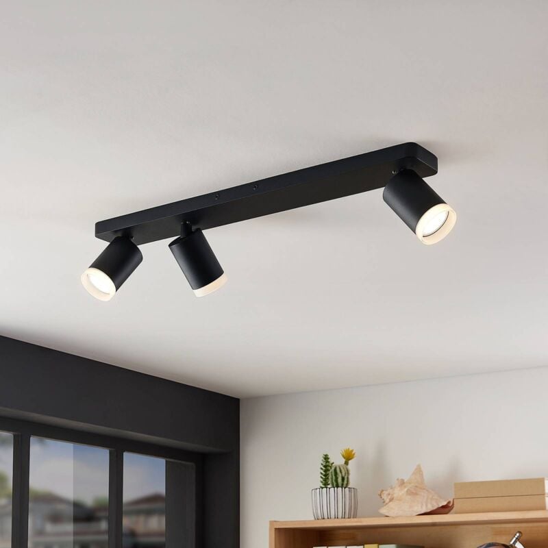 

Arcchio Efilius foco de techo, negro, 3 luces