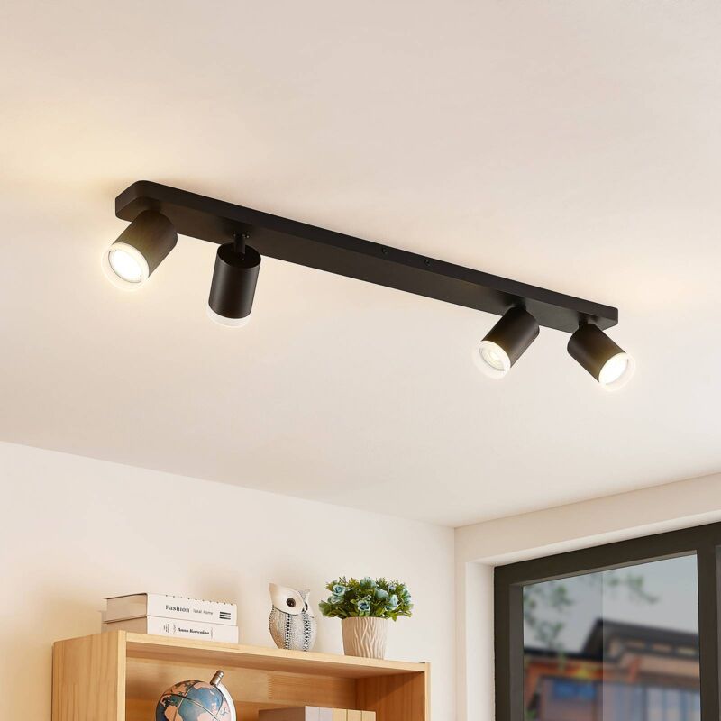 

Efilius foco de techo, negro, 4 luces - Arcchio