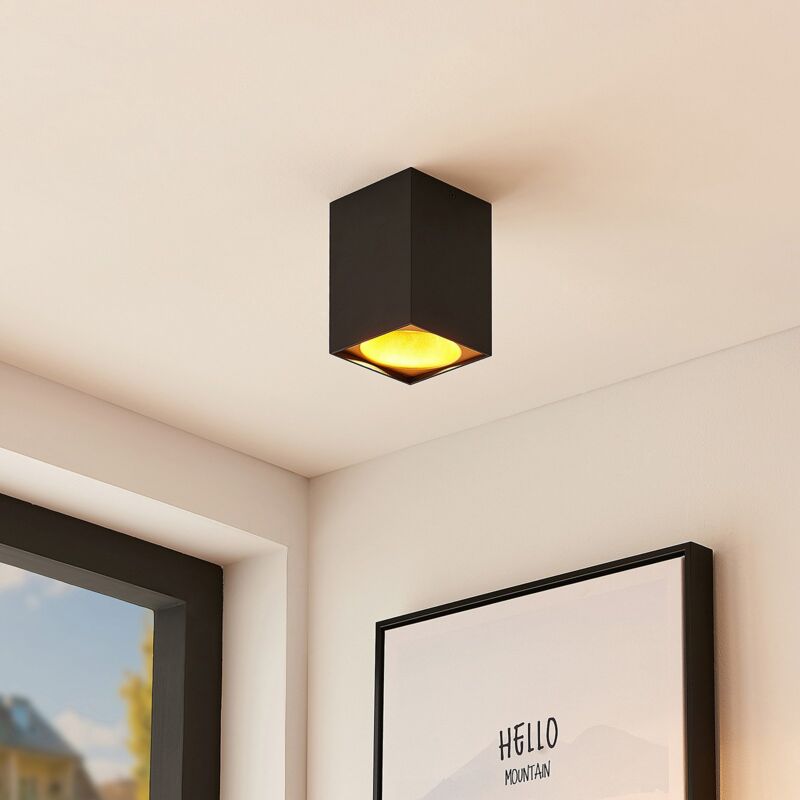 

Hinka plafón, angular, 14 cm, negro - Arcchio