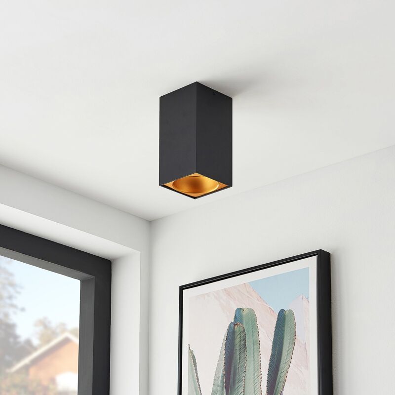 

Hinka plafón, angular, 18 cm, negro - Arcchio