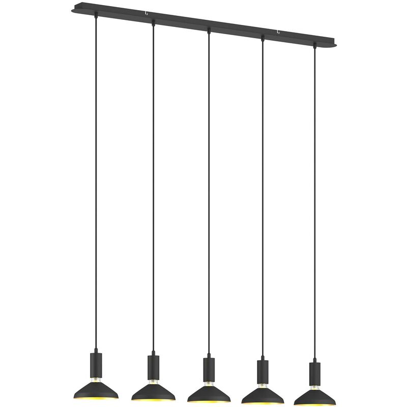 

Jaika lámpara colgante, 5 luces, negro - Arcchio