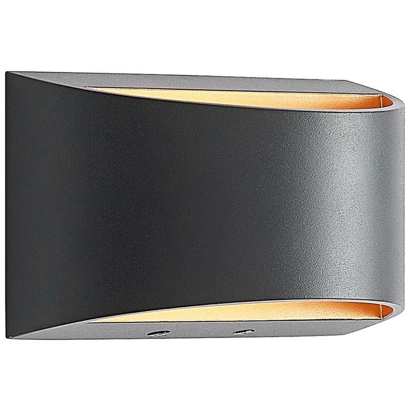 

Jasina aplique LED, medio círculo, negro - Arcchio