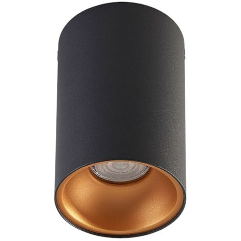 Arcchio Lámpara de techo 'Vinja' en Negro Aluminio