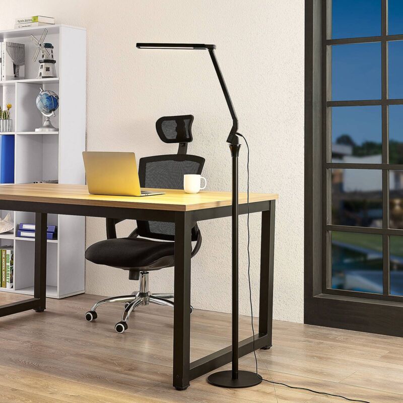 

Liano lámpara de pie LED, atenuable, negro - Arcchio