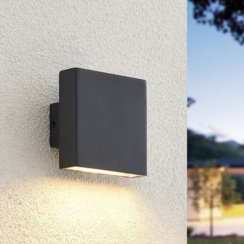 

Ploski aplique, 1 luz 10 cm antracita - Arcchio