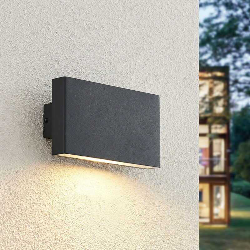 

Ploski aplique, 1 luz 18 cm antracita - Prios