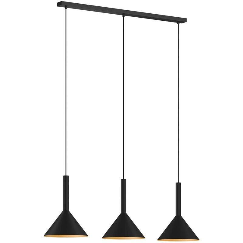 

Tadej lámpara colgante 3 luces dorada - Arcchio