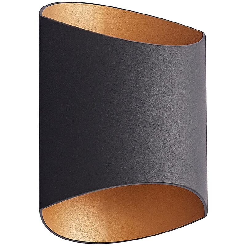 

Arcchio Vilja aplique, negro, oro, ovalado