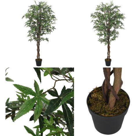 Arce artificial con 504 hojas verde 150 cm - Árbol artificial - Planta artificial