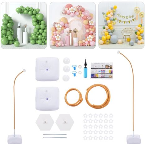 Arceau de 1,5m & 2,5m Arceau pour ballons Kit d'arceau pour ballons Demi-arceau Support pour ballons avec socle Kit d'arceau pour ballons avec tubes