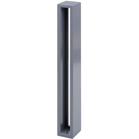 Arceau de stationnement vélo en acier galvanisé thermolaqué gris 87 cm support d’appui pour 1 à 2 vélos fixation au sol incluse 040010449