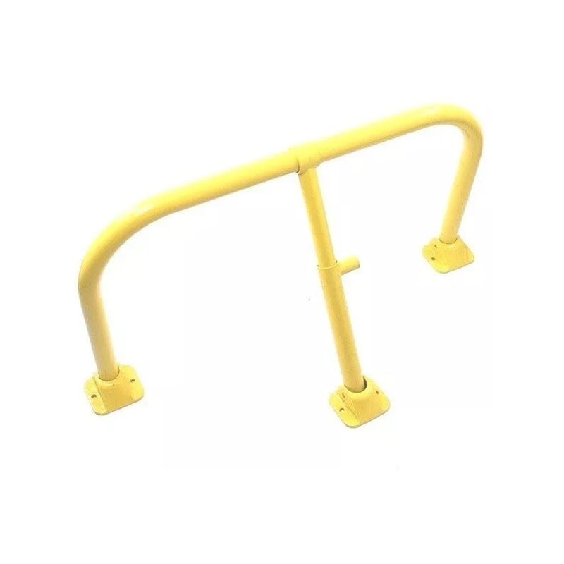 Arceau parking jaune intégral - arceau anti-stationnement avec serrure intégrée