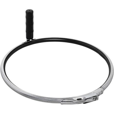 Arceau pour poubelle 40 cm – Acier galvanisé – Avec support de serrage – Qualité professionnelle Made in Germany – Flora