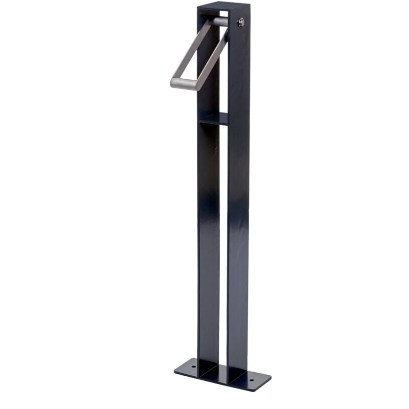 Jamais utilisé] Arceau à vélo HHG 302, support pour vélo Arceau d'appui 96x24x10cm, anthracite