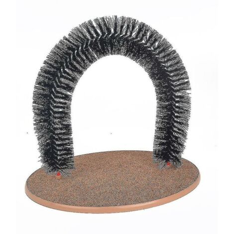 Arch Pet Cat Auto Groomer Avec Base Ronde En Molleton Chat Jouet Brosse Jouets Pour Animaux De Compagnie Gratter Les Dispositifs
