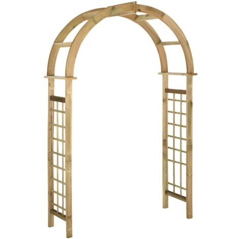 Arche avec treillis Bois de pin vert imprégné