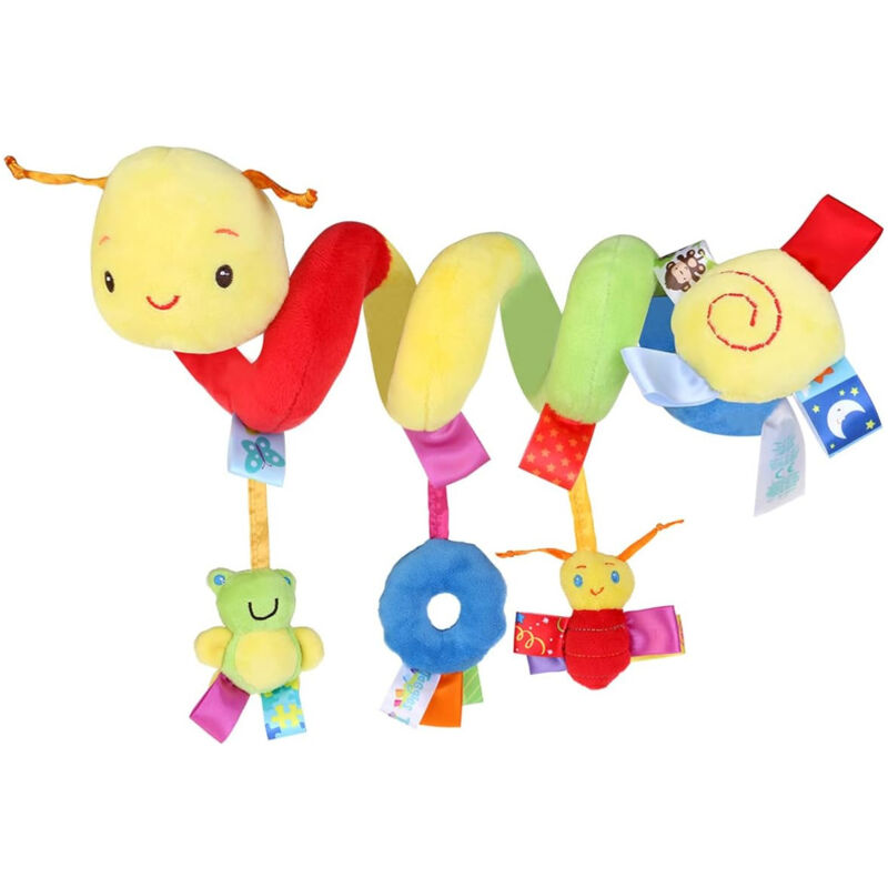 Arche d'activités pour poussette, spirale d'activités, chaînette pour poussette, mobile, jouet pour lit bébé (B)