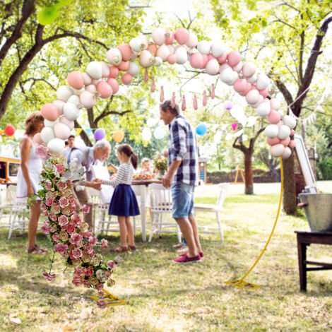 Arche de jardin arche de plantes grimpantes pour mariage. anniversaire. cérémonie et banquet acier doré