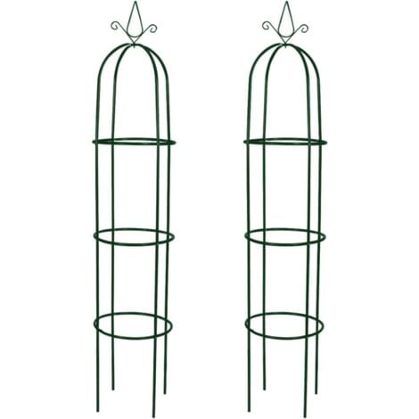 Arche de jardin en forme de tour 2 pcs vidaXL