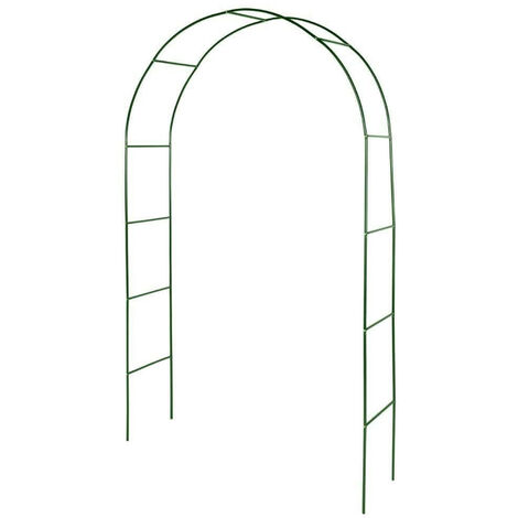 Oxeo – Arche de jardin en acier laqué 240 cm – Résistante aux intempéries – Largeur 140 cm – Pour plantes grimpantes et rosiers
