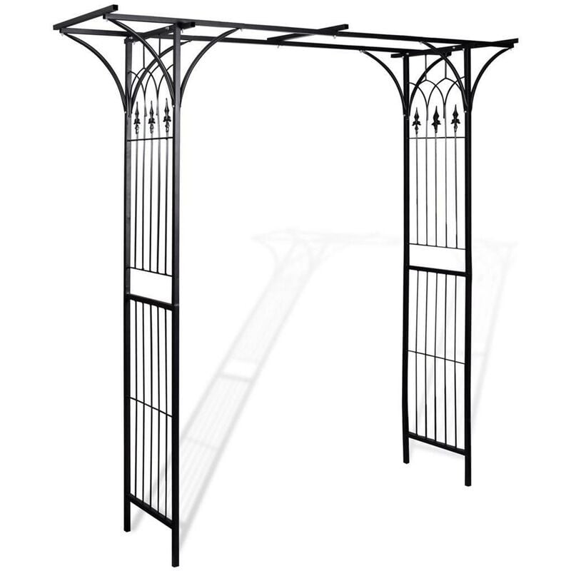 Helloshop26 - Arche de jardin à rosiers plante grimpante 200 cm en hauteur