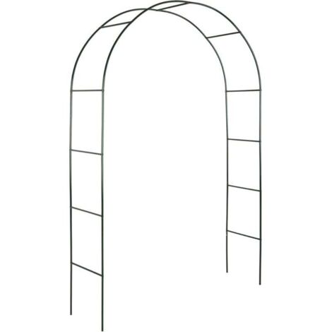 Arche de Jardin, Support pour Plantes grimpantes Arche à rosiers Tuteur Décoration extérieure, 240x140x37cm