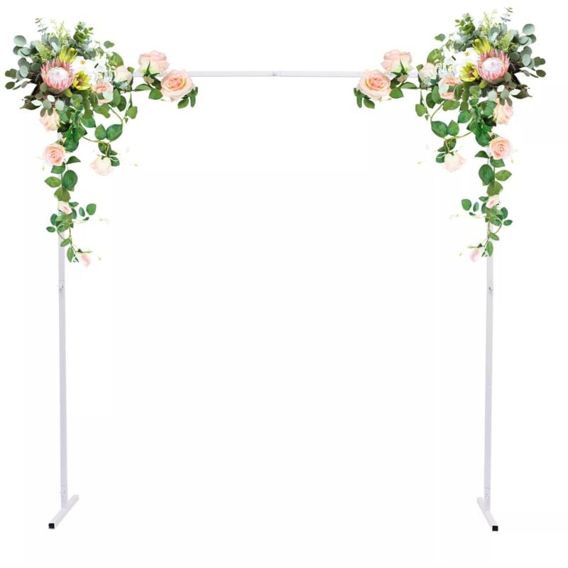Arche de mariage carrée avec fond en métal pour anniversaire, arche de mariage, accessoires décoratifs pour fond de fête, fleurs diy avec cadre