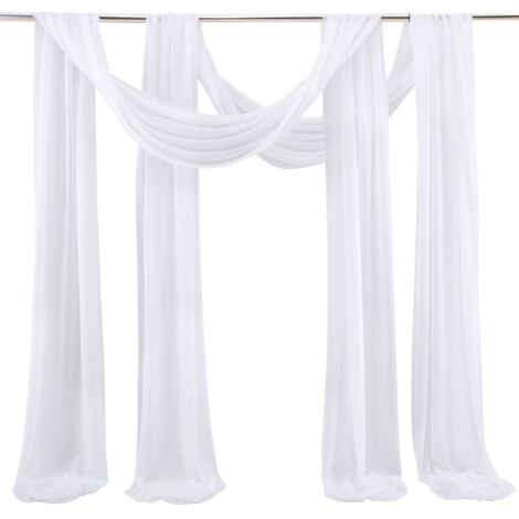 Arche de Mariage en Mousseline avec Drapé - Décoration d'Arche pour Cérémonie