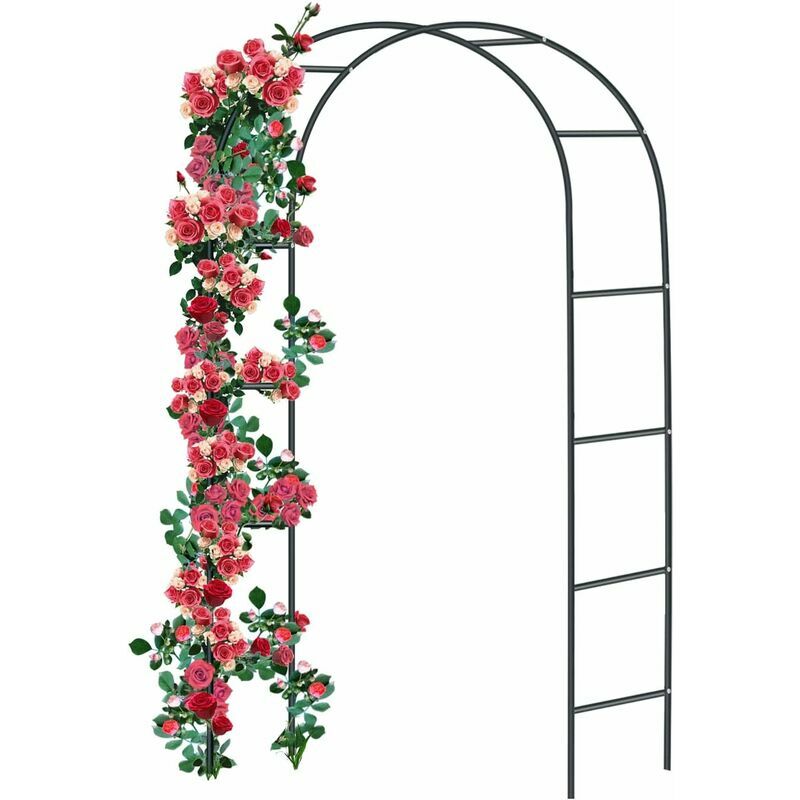 Lablanc - Arche de Rose en métal - Grille de Rose en Acier revêtu par Poudre - Décoration de Jardin et décoration - Résistant aux intempéries - 240 x