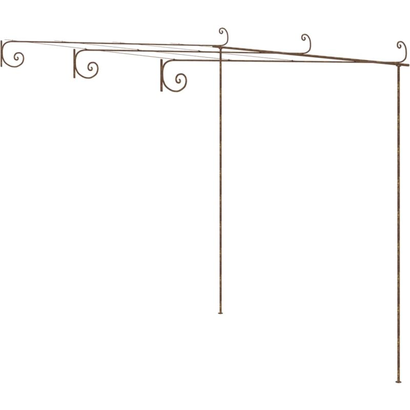 Vidaxl - Pergola de jardin Marron antique 3x3x2,5 m Fer