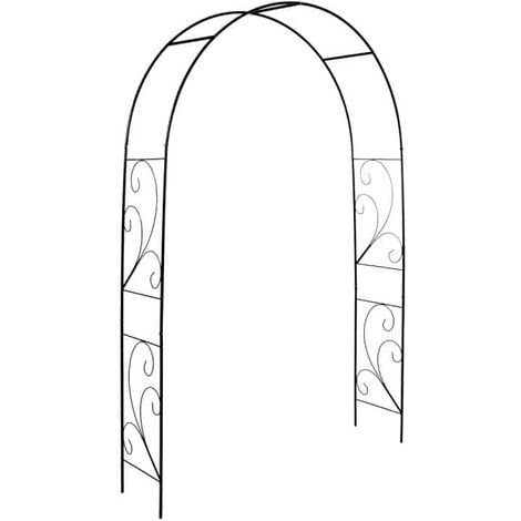 Arche pour roses - L 37 x l 152 x H 217,5 cm - Décors volutes - Livraison gratuite