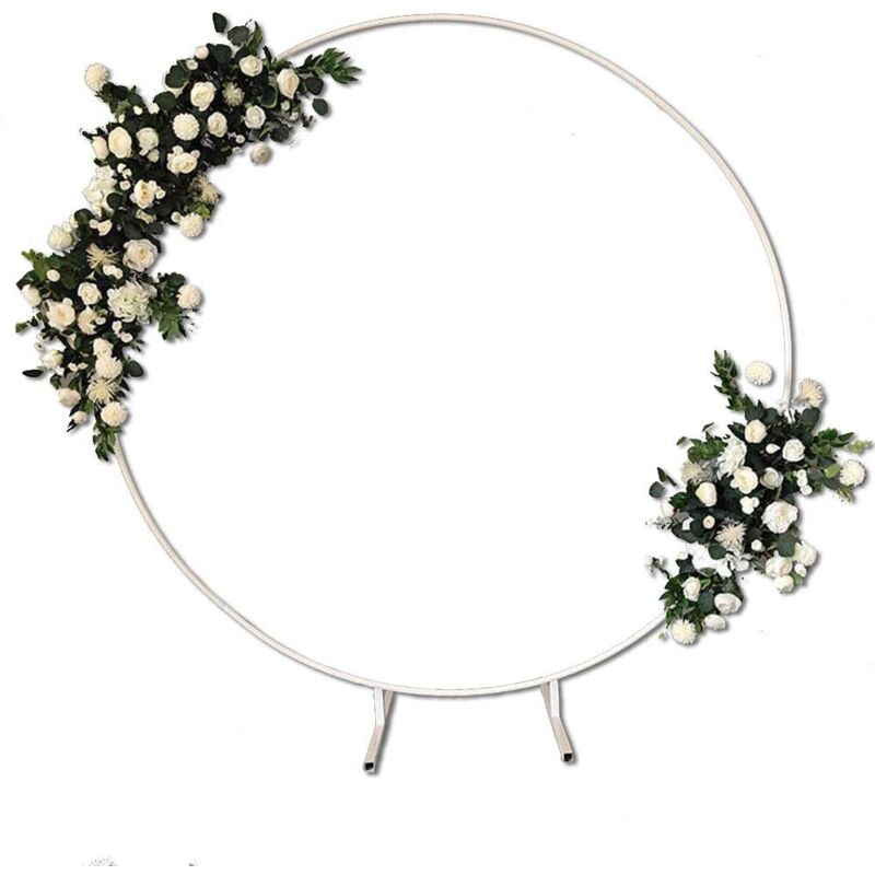 Arche Ronde Metal,Kit D'arches de Ballon Rond en Métal, Kit de Décoration Ronde en Métal,Ronde Ballon Support Kit Arche,Metal Arche pour Décorations