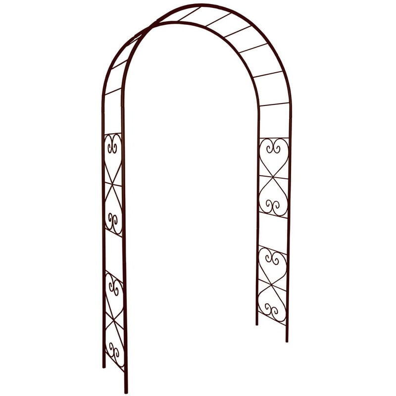 Arche tube ROND20 romantique fer vieilli - 130x40x250 cm - Acier époxy - Louis Moulin