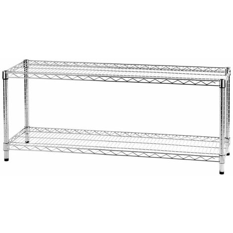 Archimede étagère métallique etagère 2 tablettes cm 36 x 121 x h. 50 cuisine salle de bains garage placard