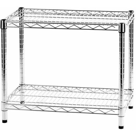 Archimede étagère métallique etagère 2 tablettes cm 36 x 61 x h. 50 cuisine salle de bains garage placard