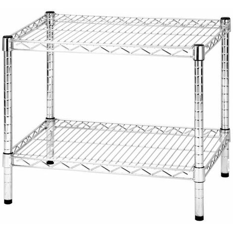 Archimede étagère métallique etagère 2 tablettes cm 46 x 61 x h. 50 cuisine salle de bains garage placard