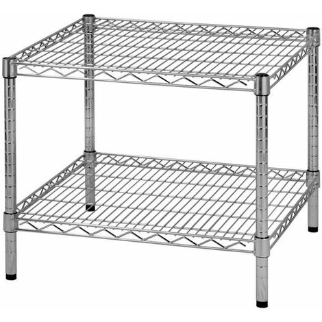 Archimede étagère métallique etagère 2 tablettes cm 61 x 61 x h. 50 cuisine salle de bains garage placard