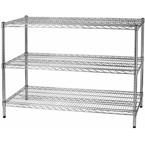 Archimede étagère métallique etagère 3 tablettes cm 61 x 121 x h. 90 cuisine salle de bains garage placard