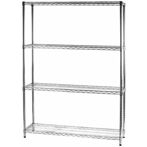 Archimede étagère métallique etagère 4 tablettes cm 36 x 121 x h. 168 cuisine salle de bains garage placard
