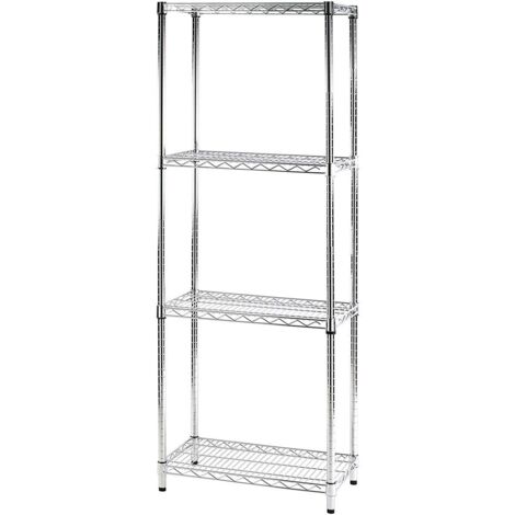 Archimede étagère métallique etagère 4 tablettes cm 36 x 61 x h. 168 cuisine salle de bains garage placard