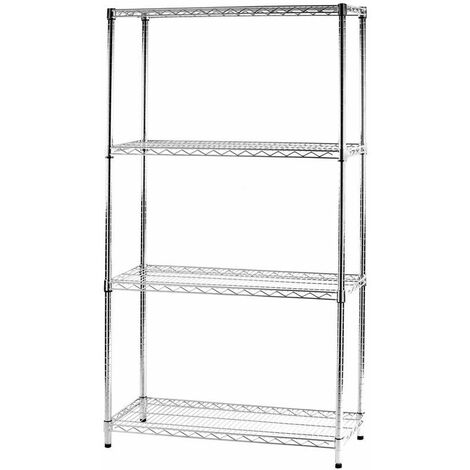 Archimede étagère métallique etagère 4 tablettes cm 36 x 91 x h. 168 cuisine salle de bains garage placard