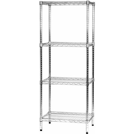 Archimede étagère métallique etagère 4 tablettes cm 46 x 61 x h. 160 cuisine salle de bains garage placard