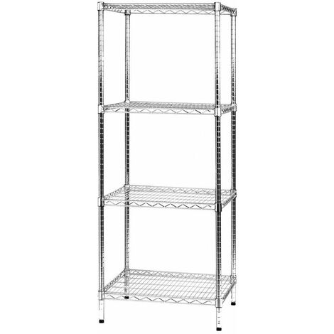 Archimede étagère métallique etagère 4 tablettes cm 61 x 61 x h. 160 cuisine salle de bains garage placard